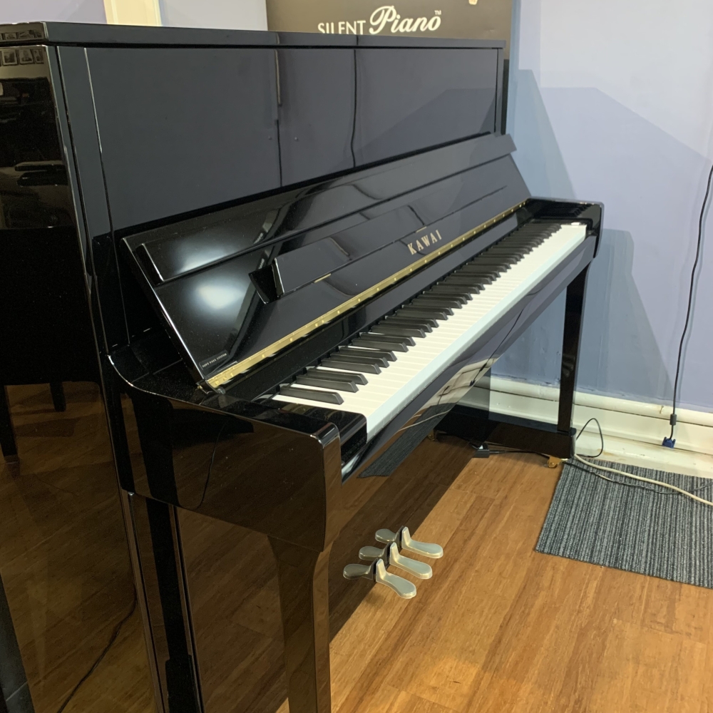 Kawai K Atx Upright Piano In Black Polyester