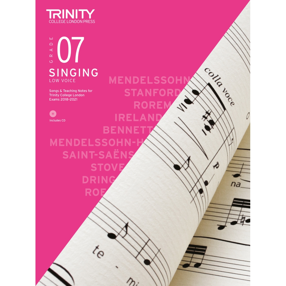 Trinity - Singing Grade 7 Low 2018-2021 (with CD)