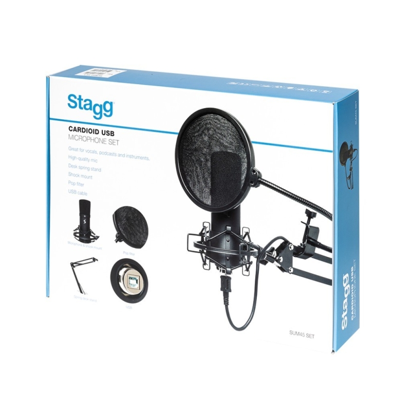 Stagg Cardioid USB Microphone Set