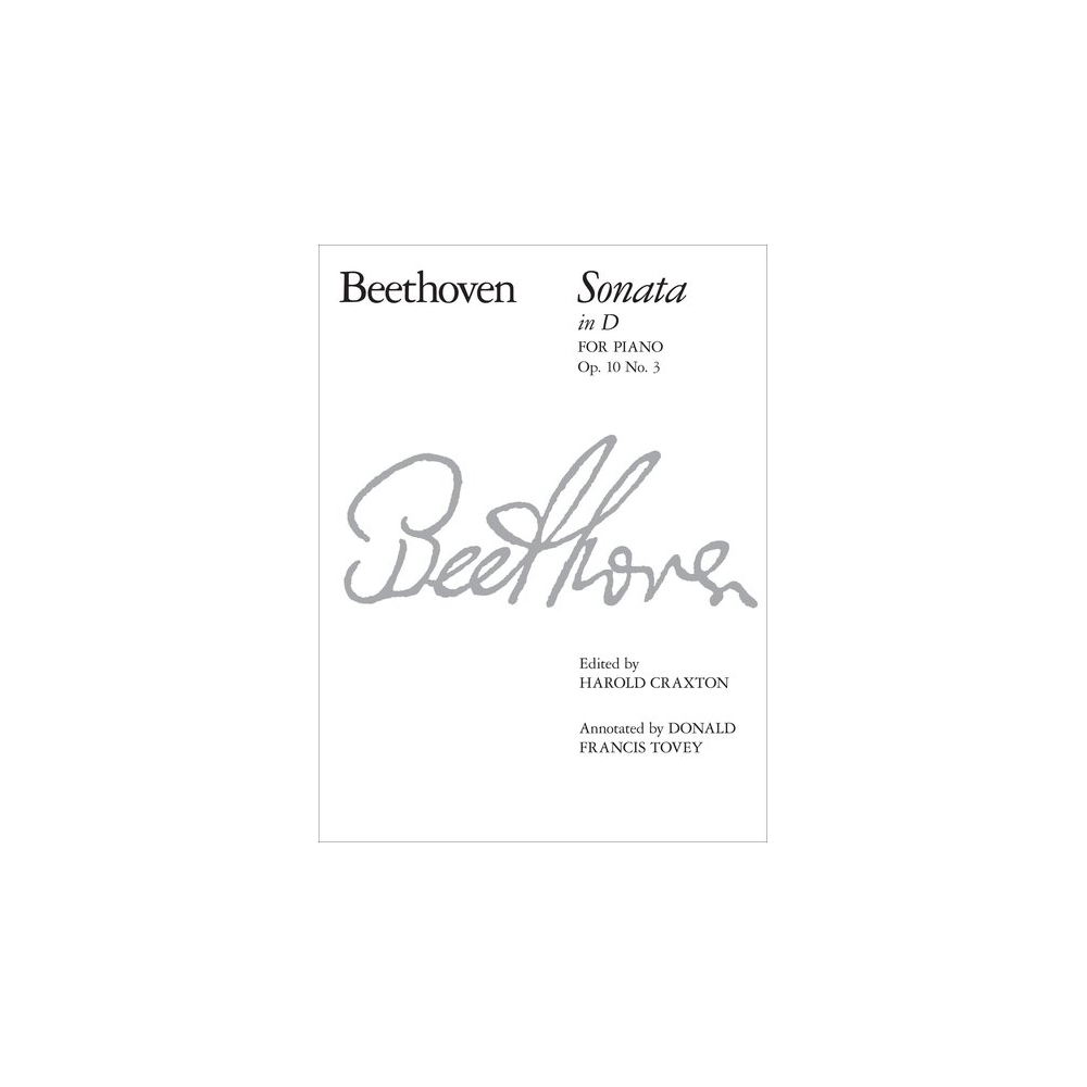 Beethoven, L.v - Piano Sonata in D, Op. 10 No. 3