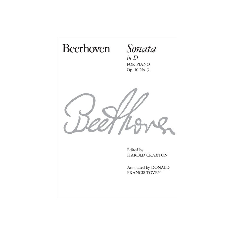 Beethoven, L.v - Piano Sonata in D, Op. 10 No. 3