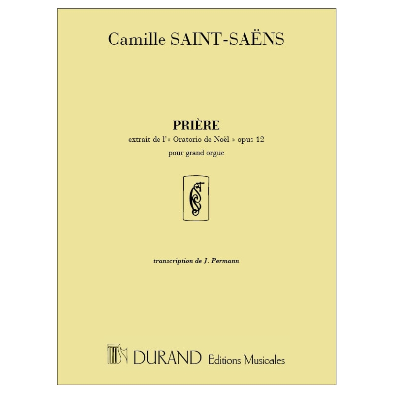 Camille Saint-Saëns - Priere De L'Oratorio Orgue