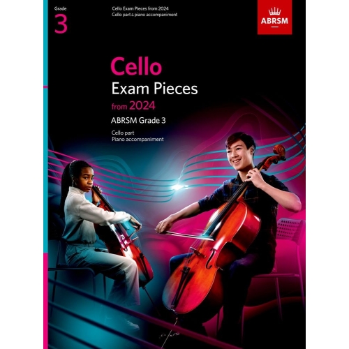 Cello Exam Pieces from 2024, ABRSM Grade 3, Cello Part & Piano Accompaniment