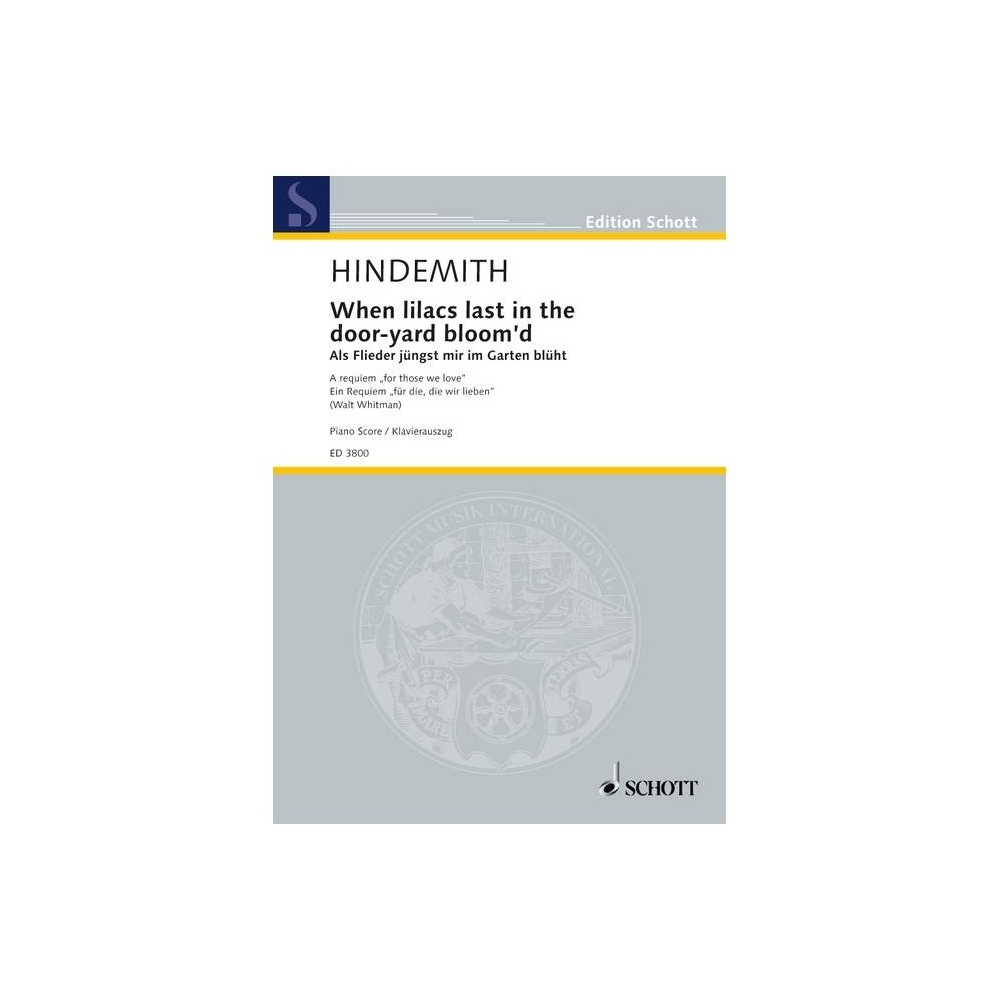 Hindemith, Paul - When lilacs last in the door-yard bloom'd 