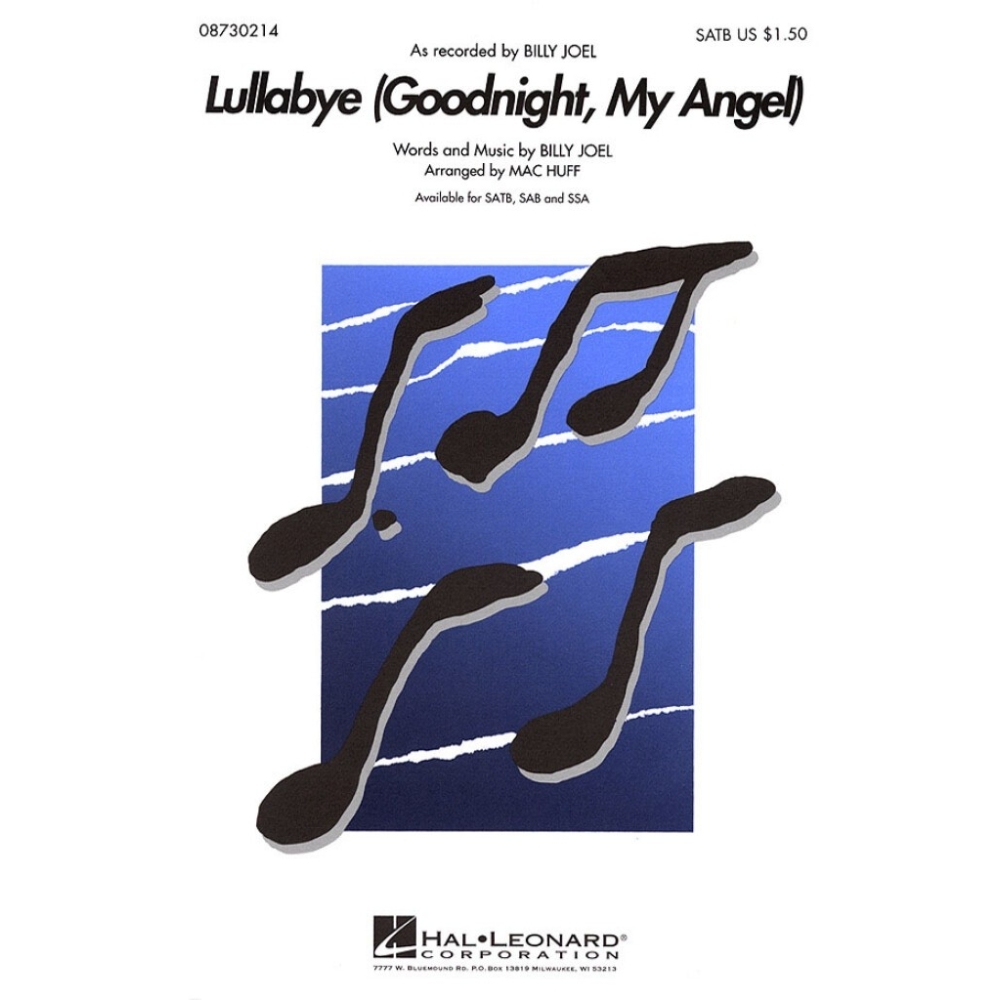 Billy Joel Lullabye Goodnight My Angel Satb 3103