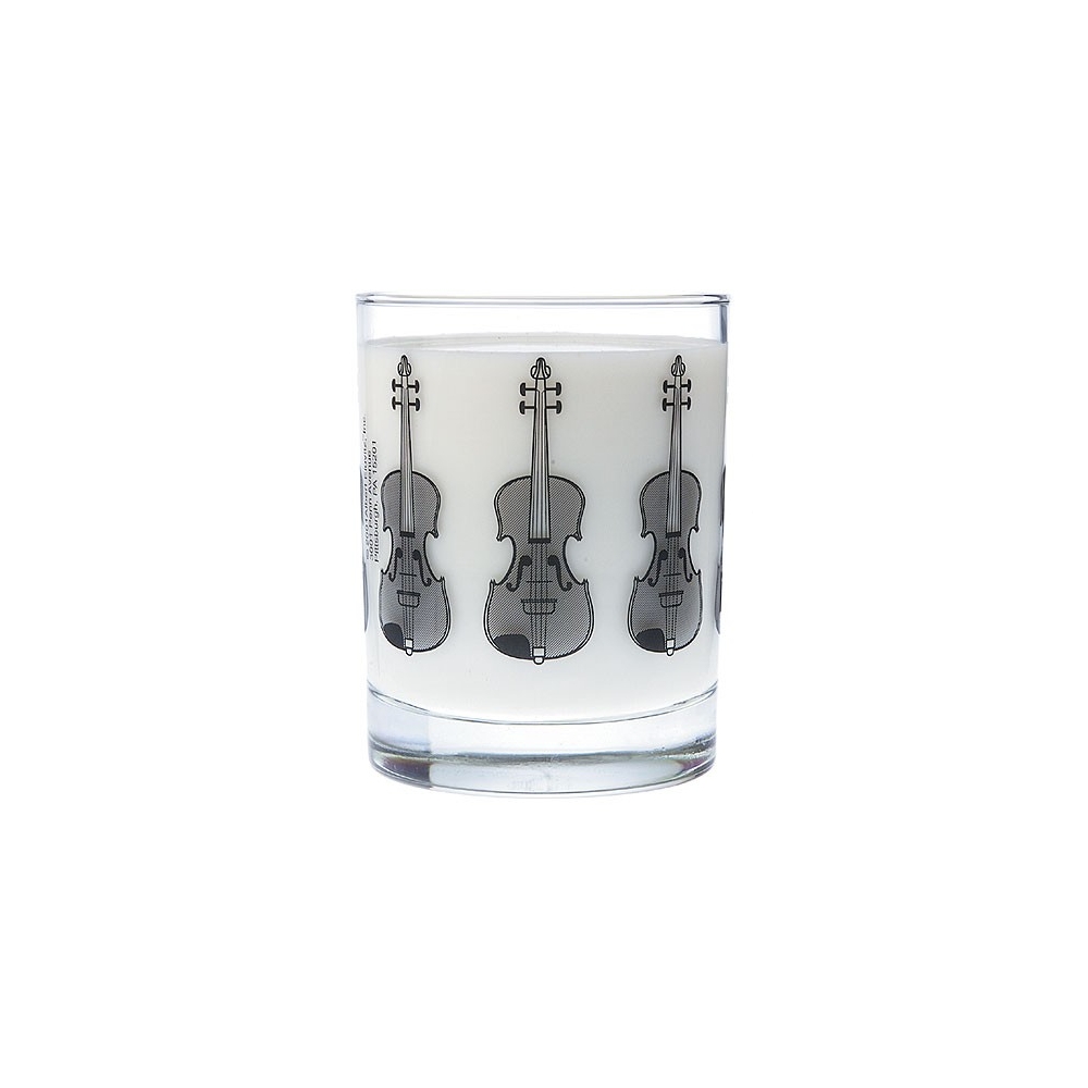 Clear Glass Tumbler: Violin