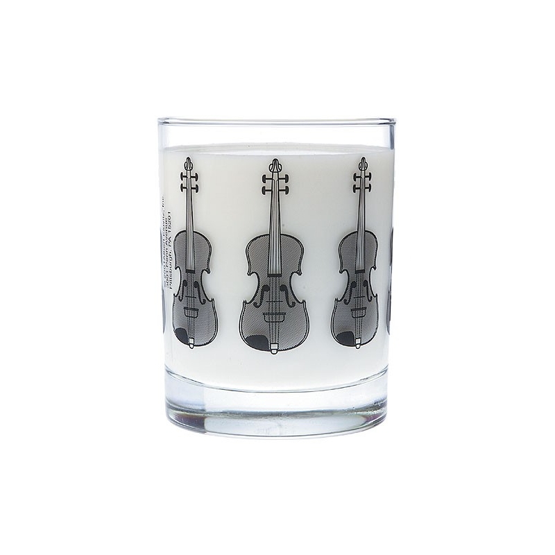 Clear Glass Tumbler: Violin