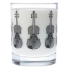 Clear Glass Tumbler: Violin