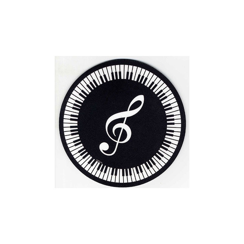 Mouse Mat: Treble Clef and Keyboard Design