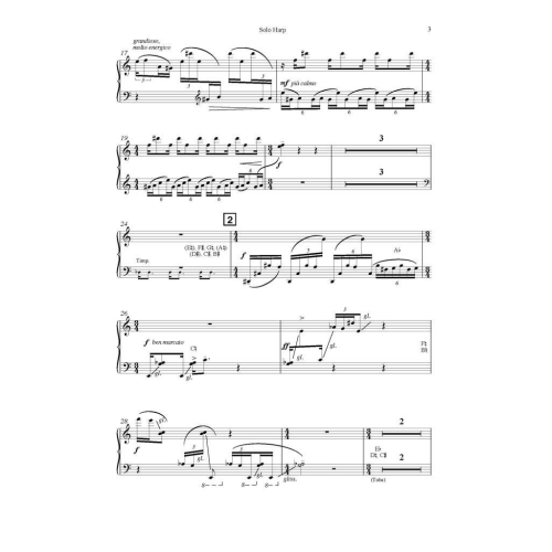 Saariaho, Kaija - Trans (Solo Harp Part)