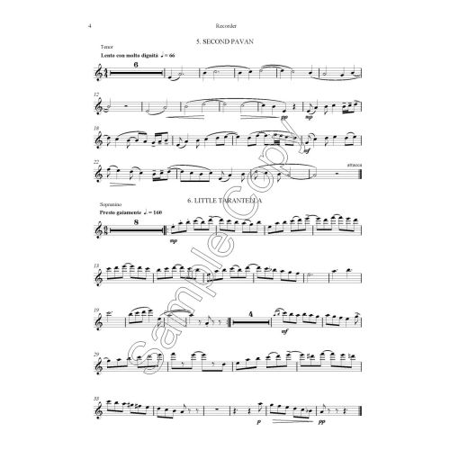 Dancery - Suite for Recorder and Piano (or Harpsichord) - Thomas Pitfield