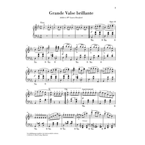 Chopin, Frédéric - Grand Valse brilliante op. 18 