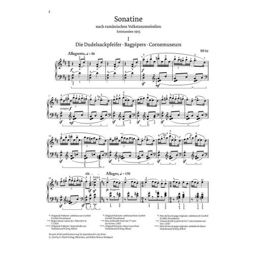 Bartók, Béla - Sonatine 