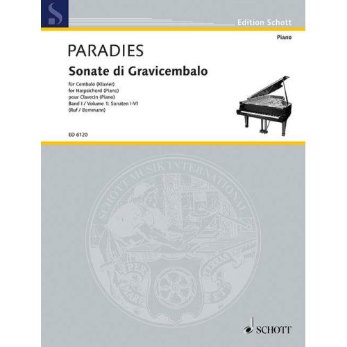 Paradisi, Pietro Domenico - Sonatas for Harpsichord Vol. 1