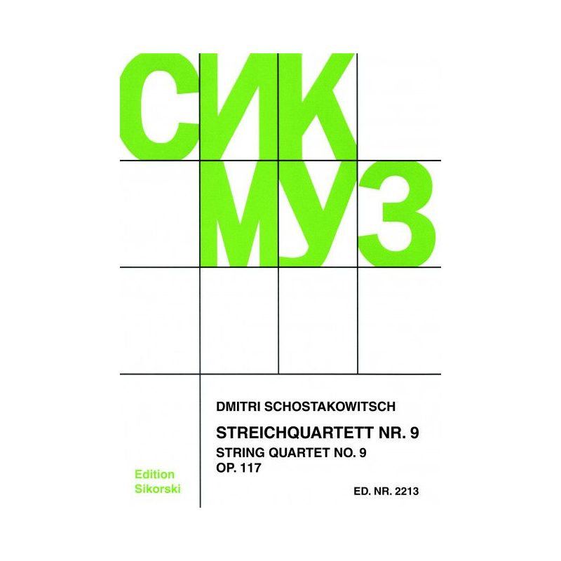 Shostakovich, Dmitri - Streichquartett Nr. 9 op. 117 