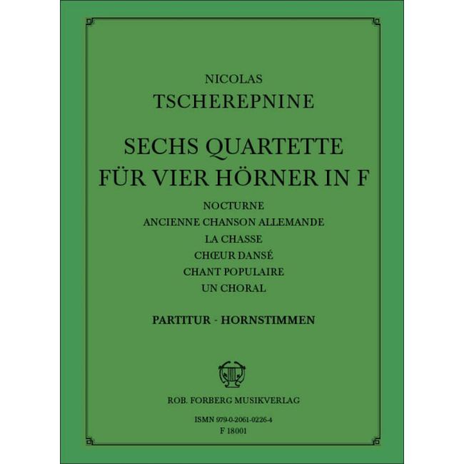 Tcherepnin, Nikolai - Sechs Quartette D-Dur