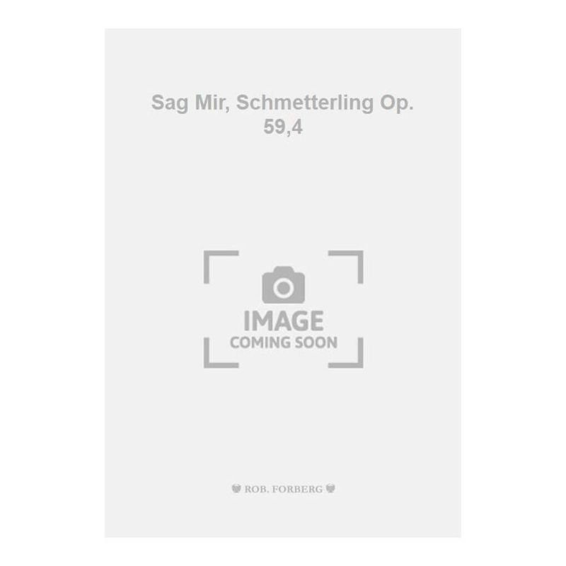 Arensky, Anton Stepanovich - Sag Mir, Schmetterling Op. 59,4