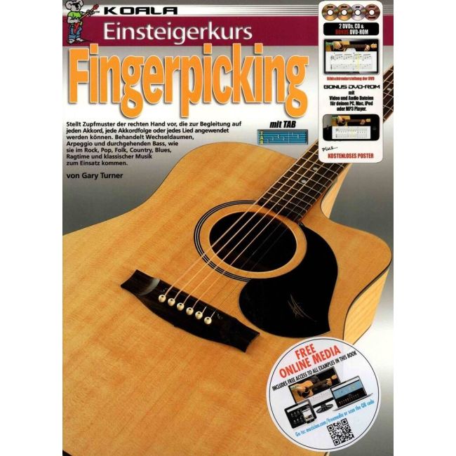 Einsteigerkurs Fingerpicking Gitarre