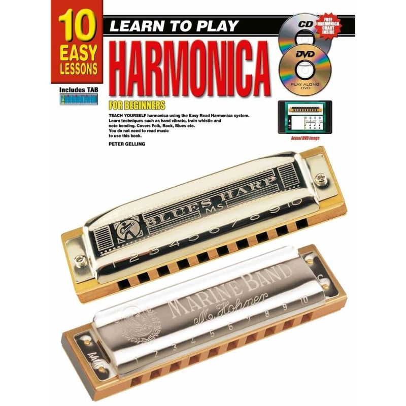 10 Easy Lessons - Learn To Play Harmonica