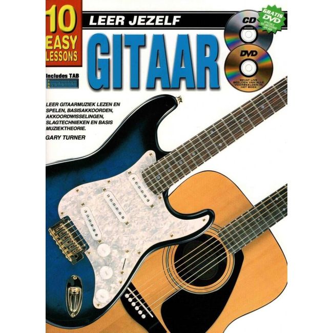 10 Easy Lessons Leer Jezelf Gitaar