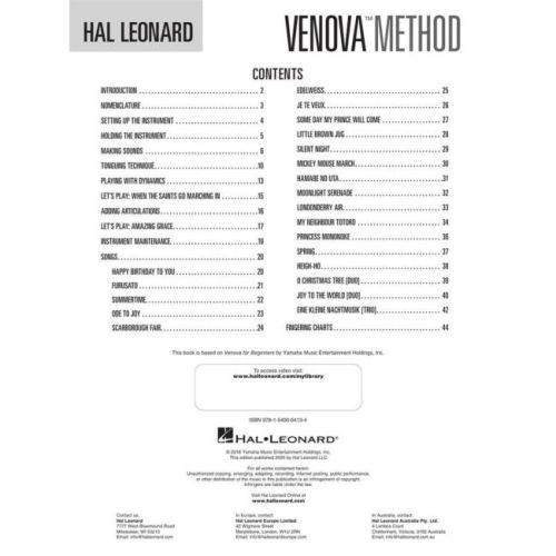 Hal Leonard Venova Method