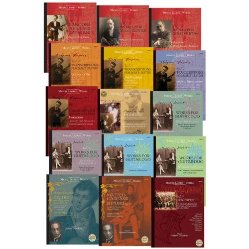 Llobet Guitar Works - set of 15 volumes Vol. 1-15