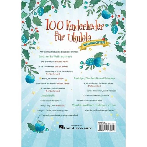 100 Kinderlieder für Ukulele - Weihnachten