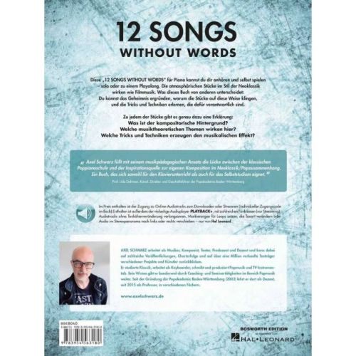 Axel Schwarz: 12 Songs Without Words