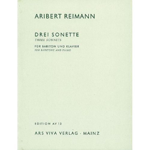 Reimann, Aribert - 3 Sonnets from William Shakespeare