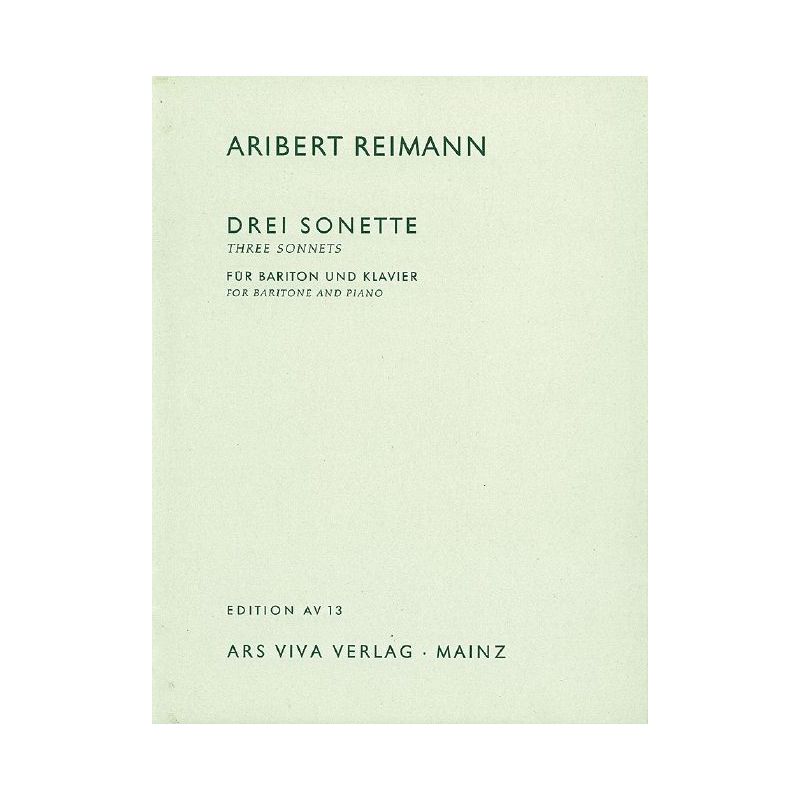 Reimann, Aribert - 3 Sonnets from William Shakespeare