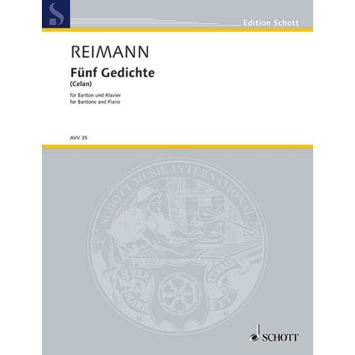 Reimann, Aribert - Fünf Gedichte von Paul Celan