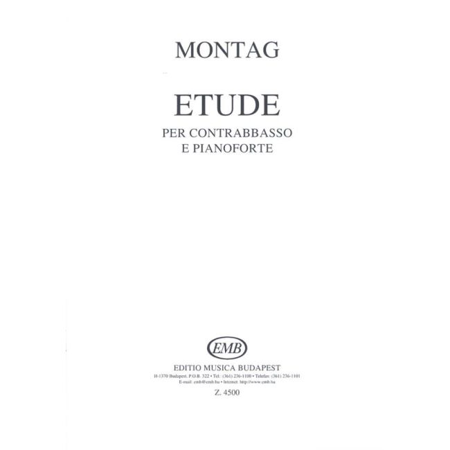 Montag, Lajos - Etude (double bass and piano)