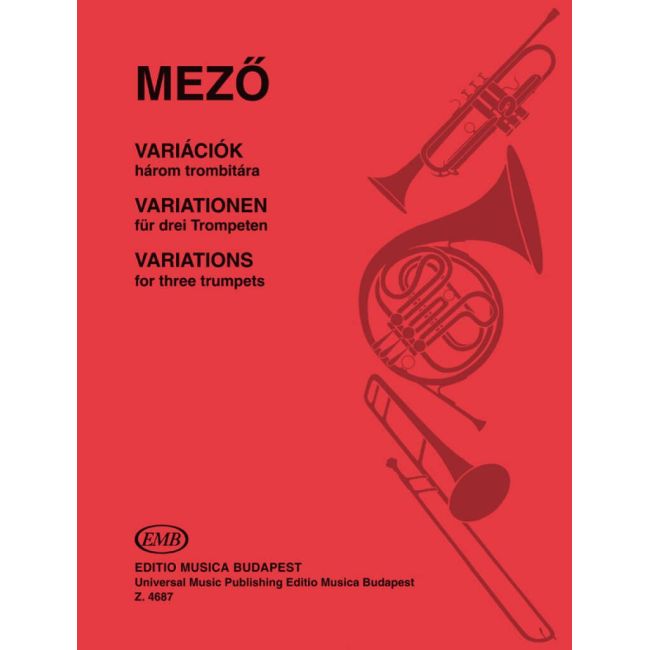 Mezö, Imre - Variations for three trumpets