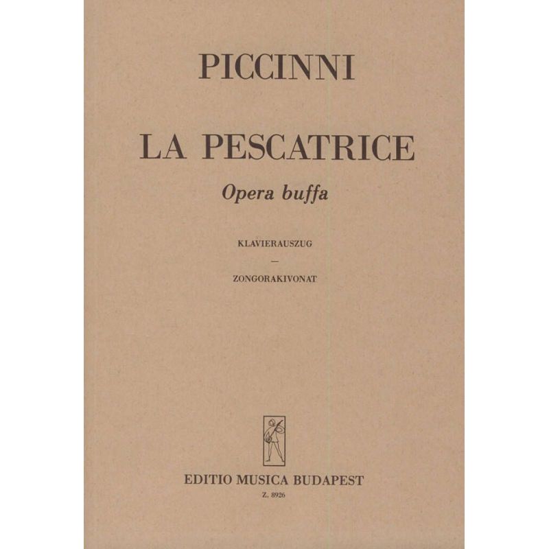 Boschan & Piccinni - La pescatrice (vocal score)