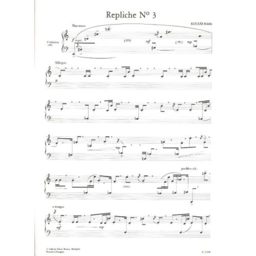 Kocsár, Miklós - Repliche No. 3