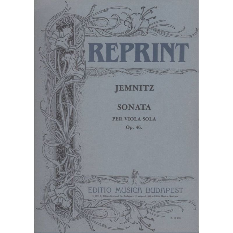 Jemnitz, Sándor - Sonata per viola sola