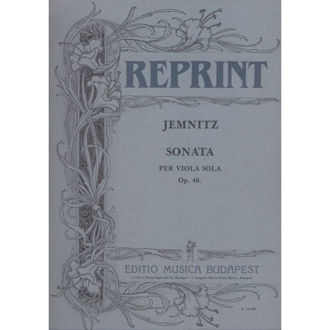 Jemnitz, Sándor - Sonata per viola sola