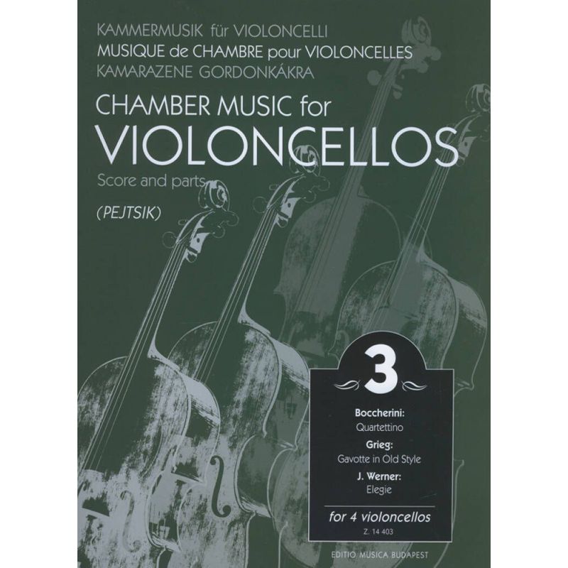 Chamber Music for Cellos Vol.3 (sc/pts)