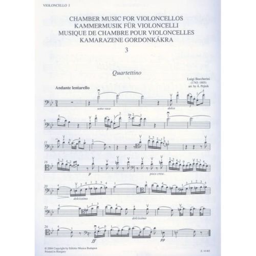 Chamber Music for Cellos Vol.3 (sc/pts)