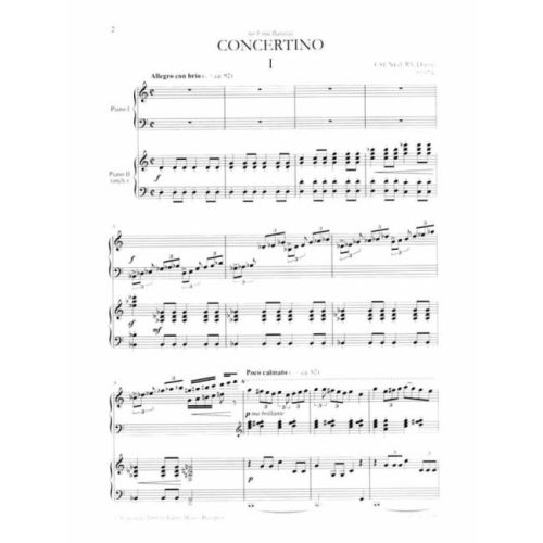 Csengery, Daniel - Concertino (2 piano reduction)