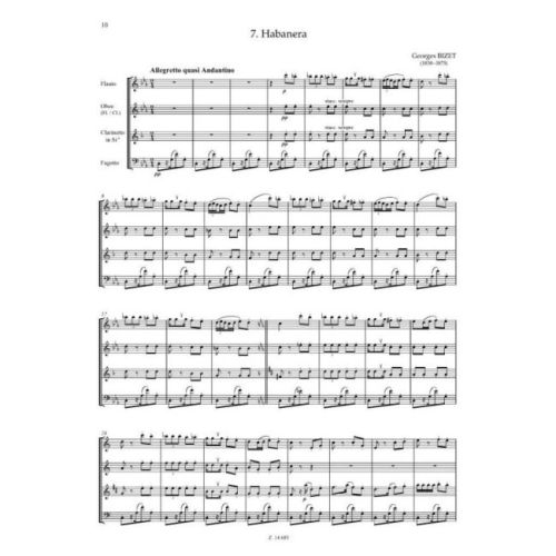 Zempléni, László - Quartets for Woodwinds (score & parts)