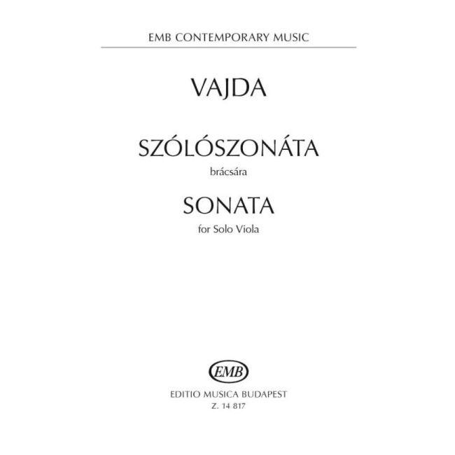 Vajda, János - Sonata (solo viola)