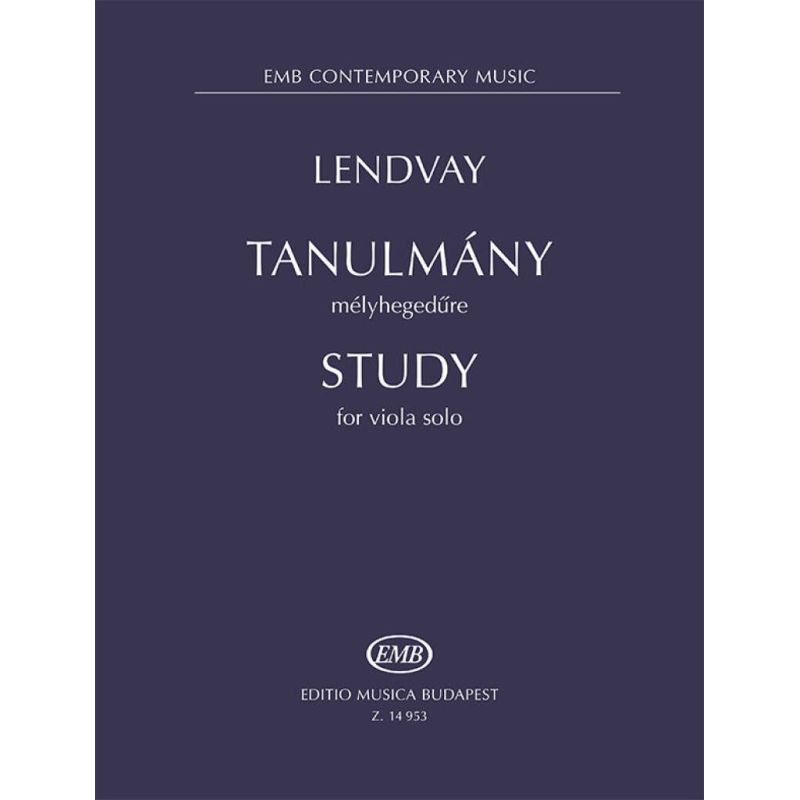 Lendvay, Kamilló - Study (solo viola)