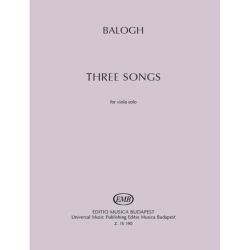 Mate, Balogh - Three Songs...