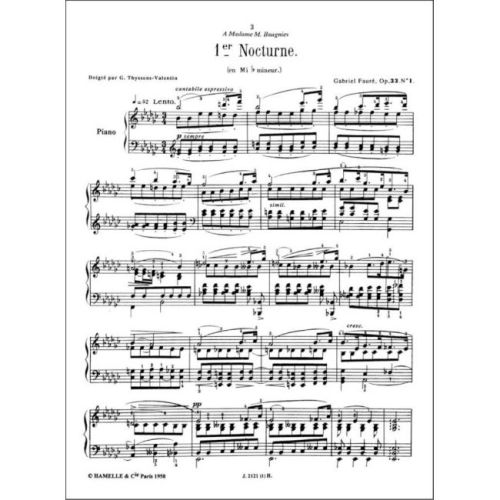 Fauré, Gabriel - Nocturnes For Piano Nos.1-8