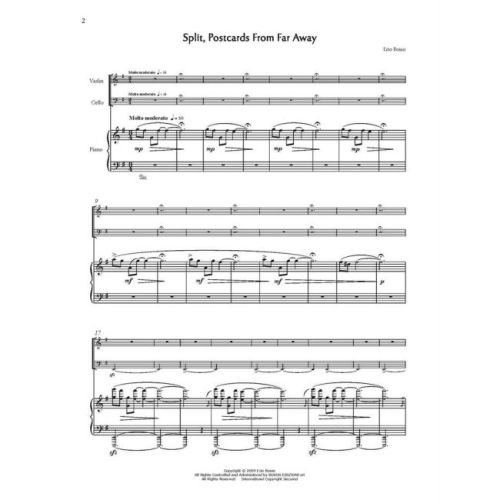 Bosso, Ezio - 5 Trios for Violin, Cello & Piano