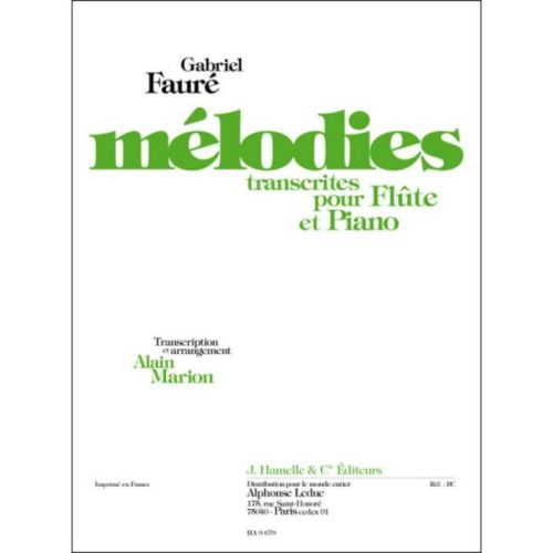 Fauré, Gabriel - Mélodies