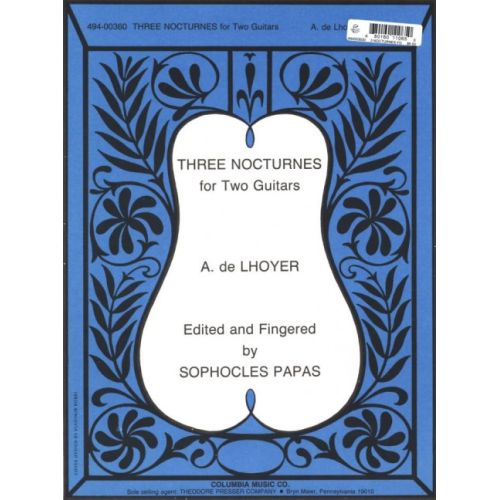 Lhoyer, Antoine de - Three Nocturnes