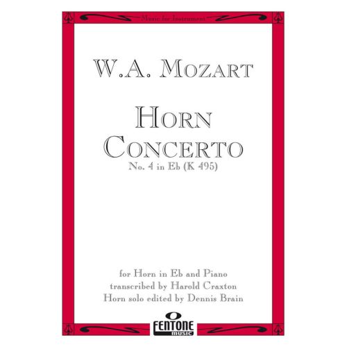 Mozart, Wolfgang Amadeus - Concerto No.4 In E Flat K495