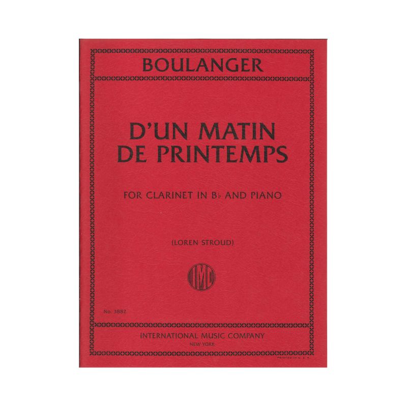 Boulanger, Lili - D’un matin de printemps